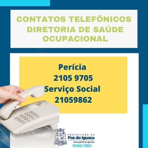 Contatos telefônicos da DISO
